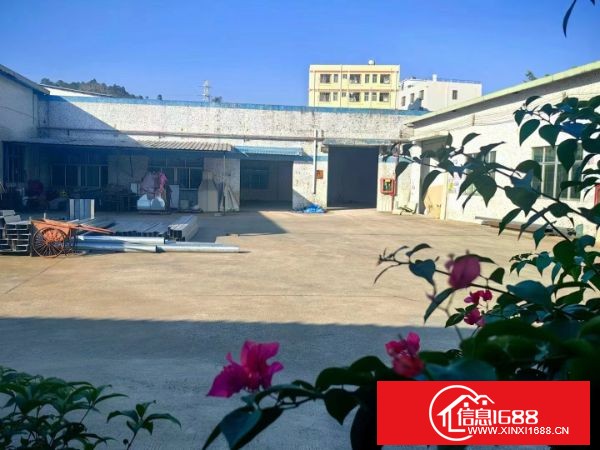 原房东厂房出租：龙岗坪地年丰社区6米高钢构厂房，1200平米+400平米共2个车间，带超大院子可进大货柜车