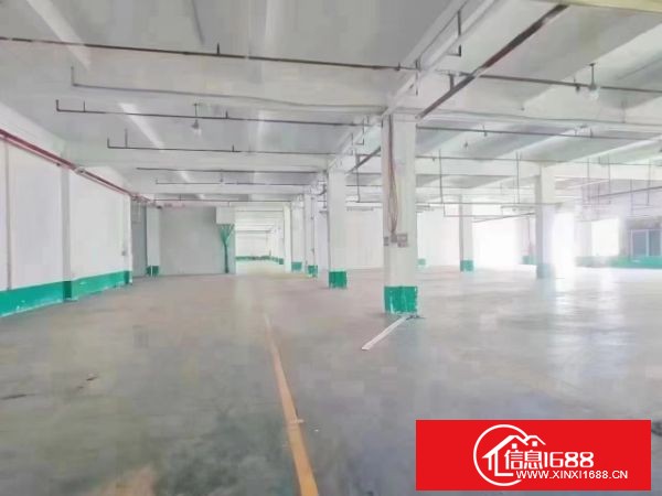 沙井独栋红本厂房出租， 厂房1～2层10488平米，玻璃幕墙形象好空地大，大气前台，现成办公室