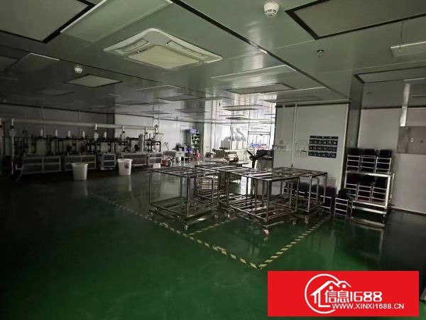 东莞塘厦蛟乙塘红本工业厂房A栋4楼1480无尘车间带全新办公室精装修，厂房配备标准两台3吨快速货梯，承重1.5吨