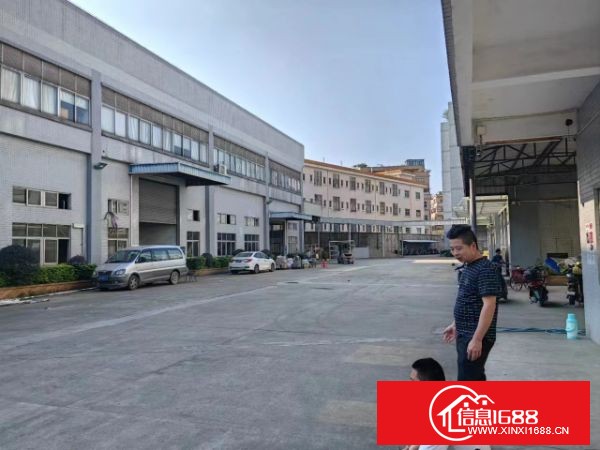 东莞大朗镇，大井头标准厂房一楼8米高。面积5000平方，办公楼1700平方，宿舍按需配