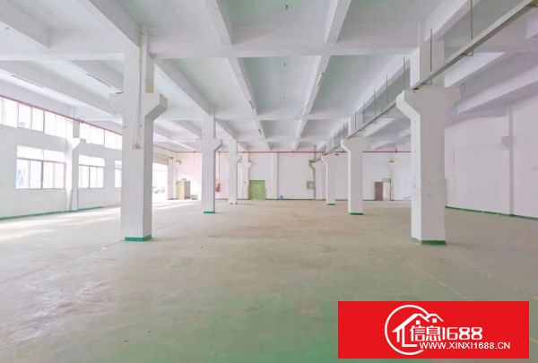 沙井步涌同富裕、原房东自建漂亮红本园区厂房：1楼半层1350平方，2楼整层2700平方，可分租，