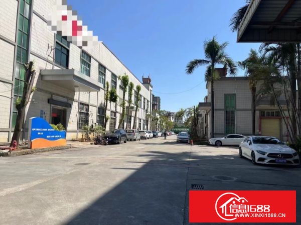 东莞塘厦林村园区、原房东独栋标准厂房3400平方（共两层），一楼现成航车免费使用，水电齐全有装修