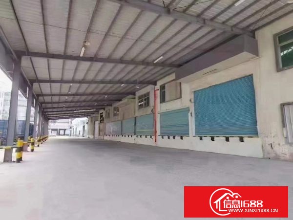 观澜高速口新出大型物流高台仓！单一层9000平，砖墙到顶，层高10米，双边卸货平台15个，带雨棚，空地5000平，可停飞机