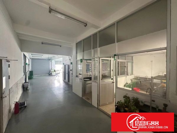 平湖广场附近一楼280平方带办公室装修全新地坪漆