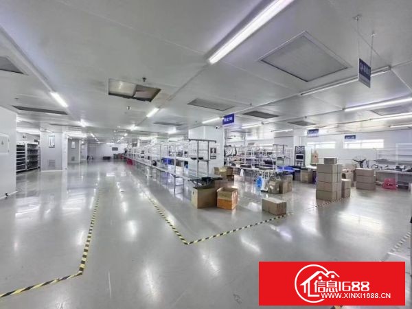 福永桥头地铁站附近，楼上1850平方，现成的无尘车间，单一层独立户型，水电到位