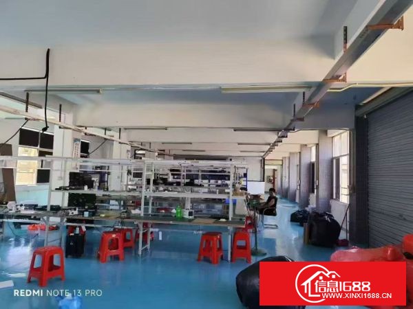 东莞长安新出，新安大桥附近 5楼一整层450平方，带装修水电。 标装两吨货梯，园区好停车