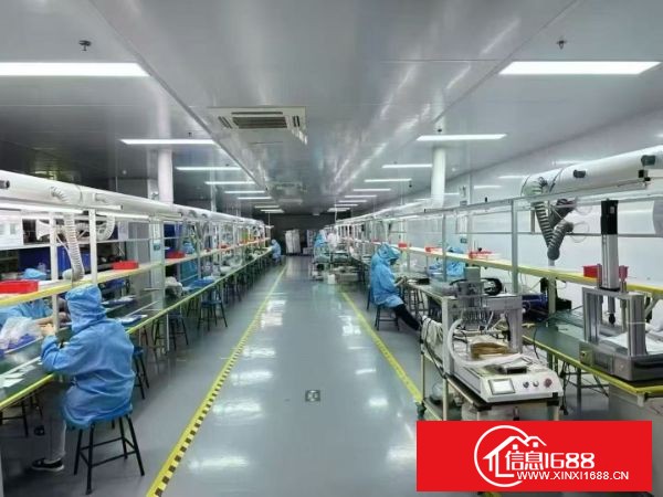 福永地铁口零距离新出无尘车间1500平方，豪华装修，水电齐全拎包入住，无转让费！
