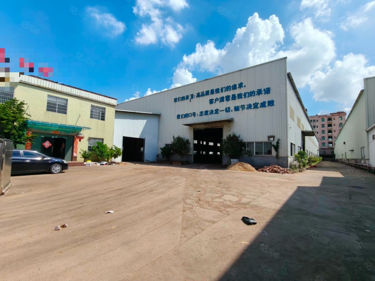 (出租) 大岭山高速口原房东独院厂房出租高10米独栋办公楼空地大可分租
