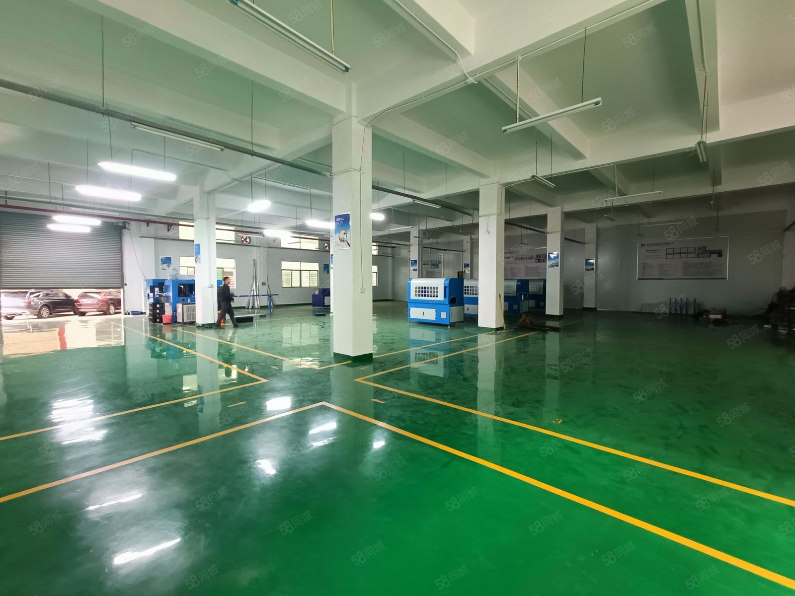 (出租) 大岭山大塘工业区新空一楼800平全新地坪漆,精装修办公形象好
