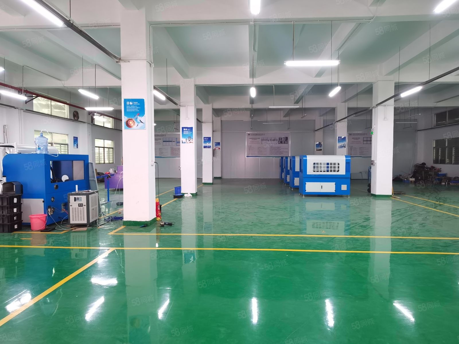 (出租) 大岭山大塘工业区新空一楼800平全新地坪漆,精装修办公形象好