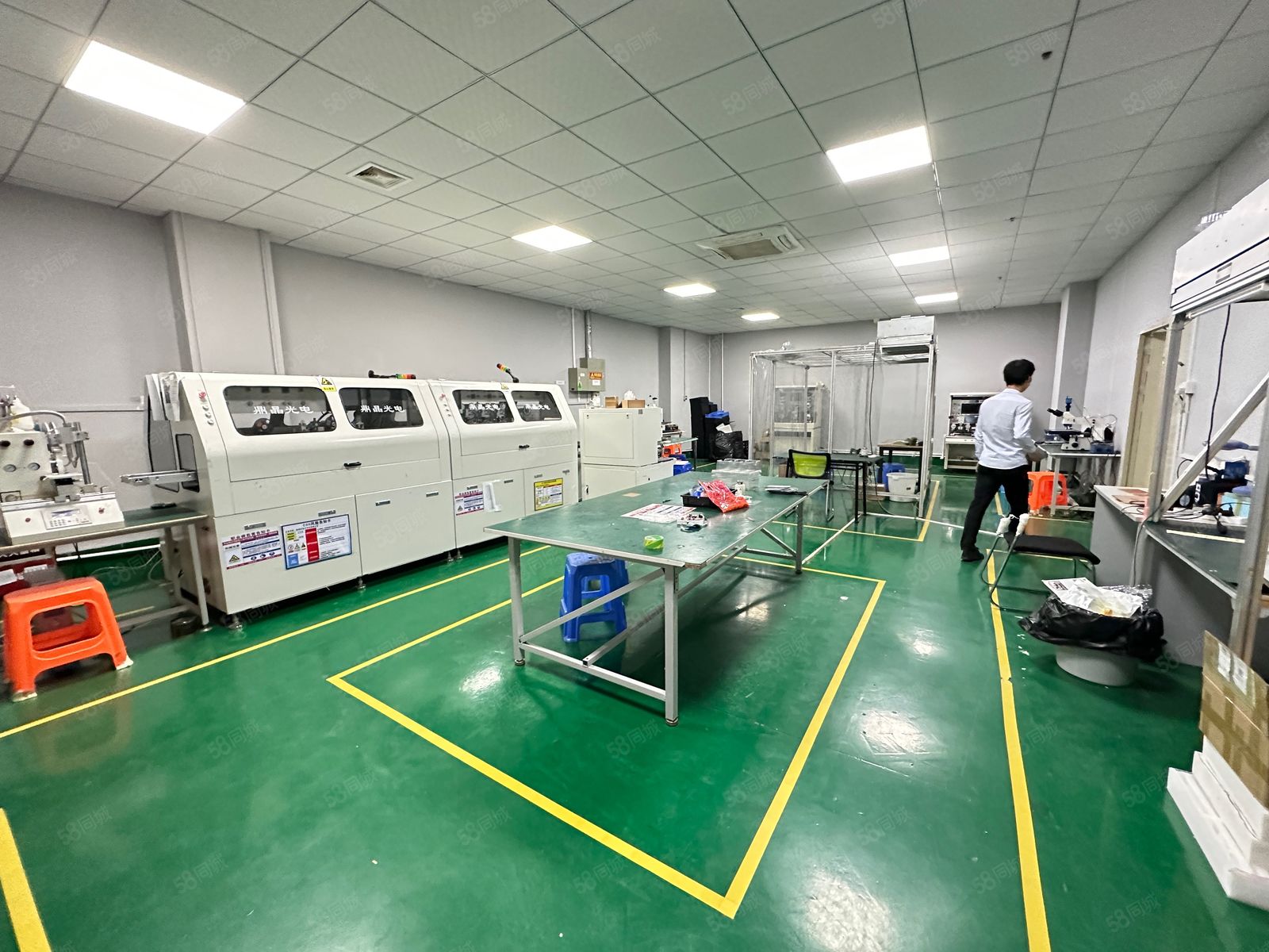 (出租) 观澜福民悦兴路工业园500平方现成装修红本厂房出租仓库出租