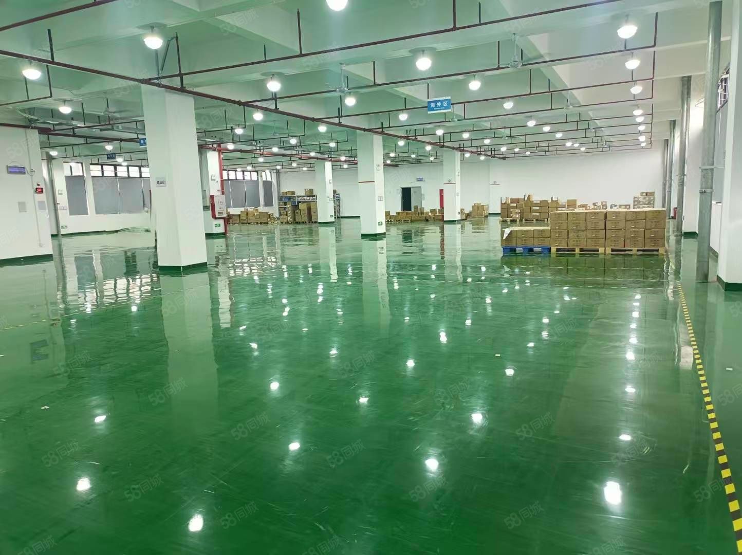 (出租) 塘厦大坪高速二楼厂房3500平方全新地坪漆水电齐全