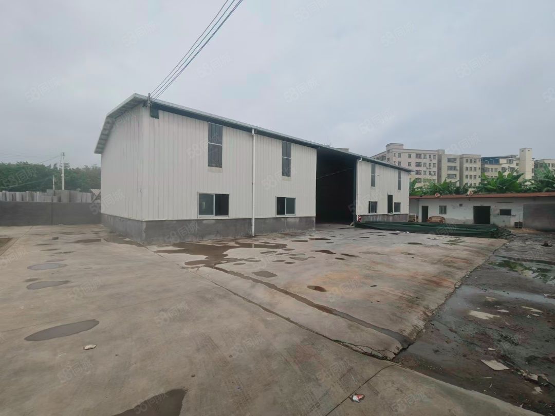 (出租) 原房东独栋钢构厂房实际面积出租,无杂费有一间精装修办公室