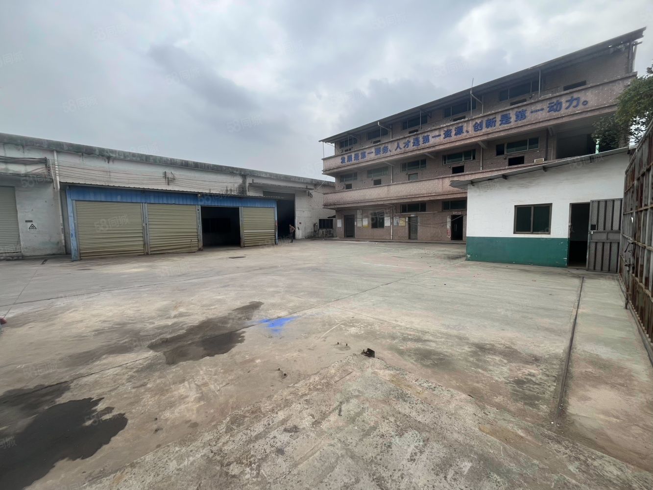 (出租) 10元独院,园洲镇上南原房东砖墙到顶单一层独院厂房出租