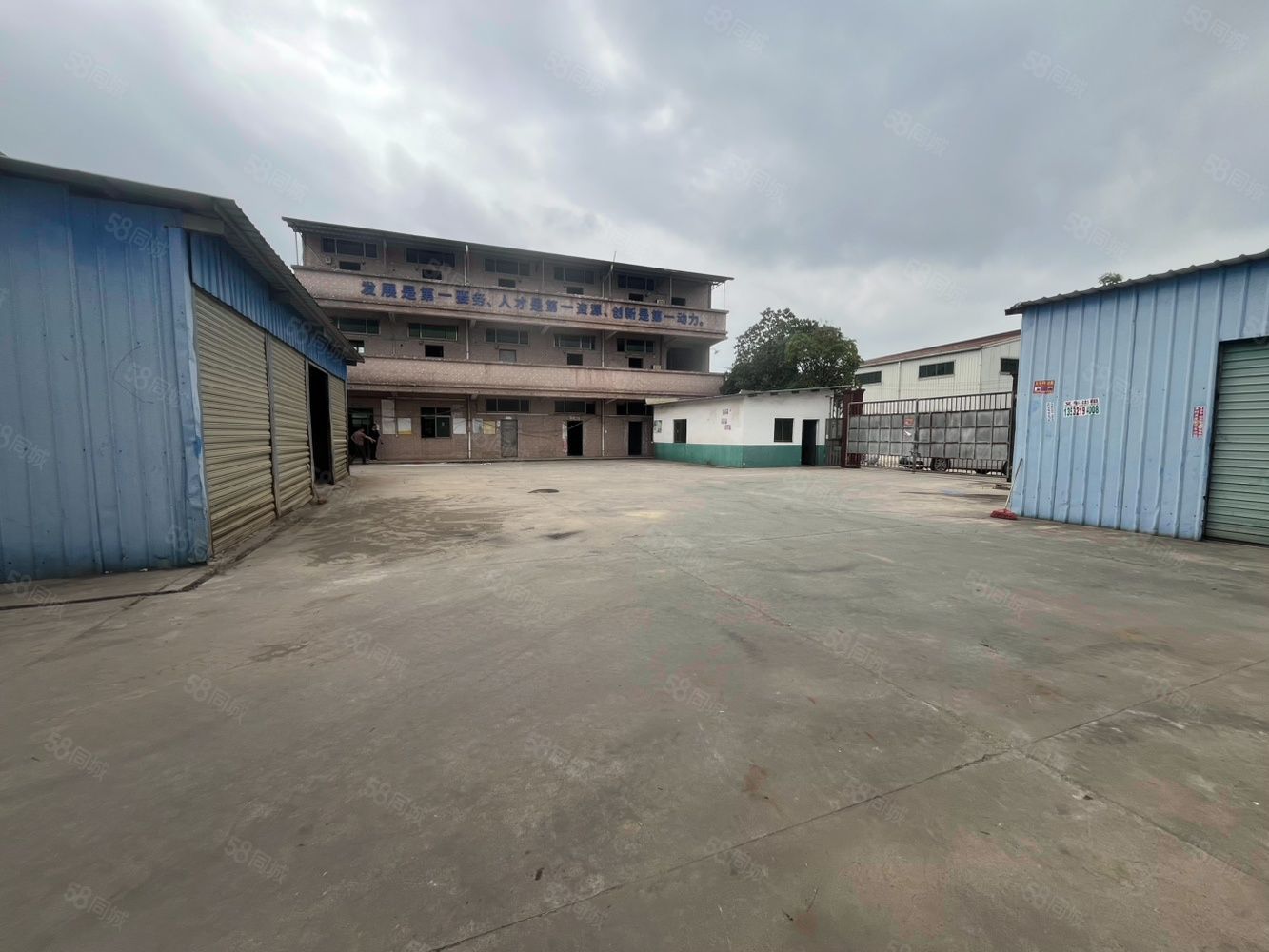 (出租) 10元独院,园洲镇上南原房东砖墙到顶单一层独院厂房出租