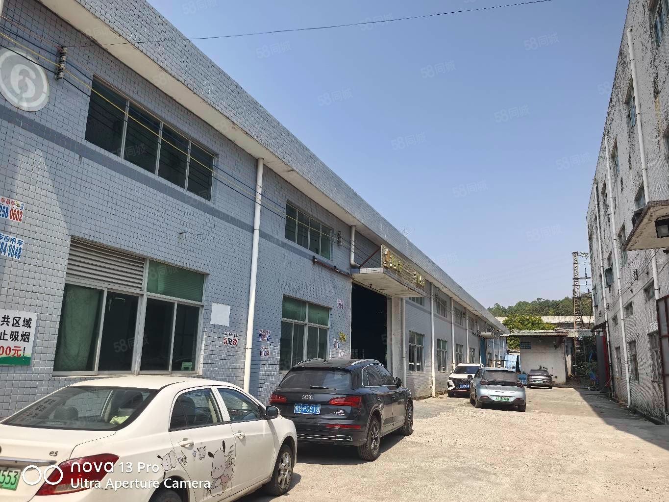 (出租) 园洲靠近东莞原房东10元砖墙到顶单一层厂房有消防喷淋出租。