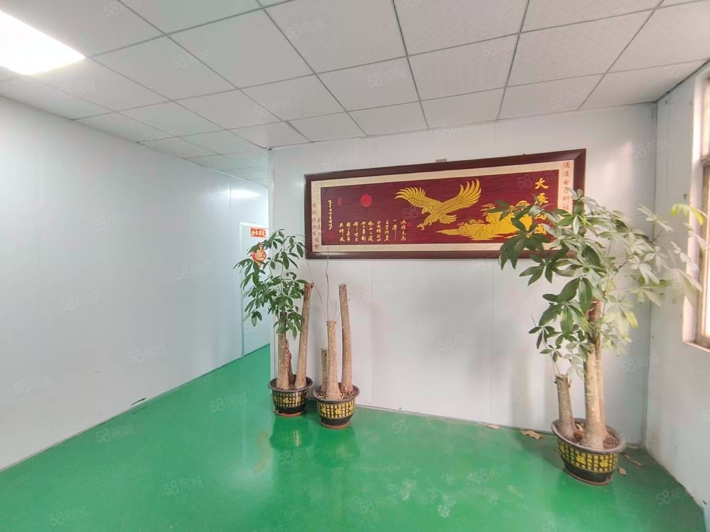 (出租) 乌沙原房东厂房2楼，实际500平方，精装修办公室，吊顶流水线