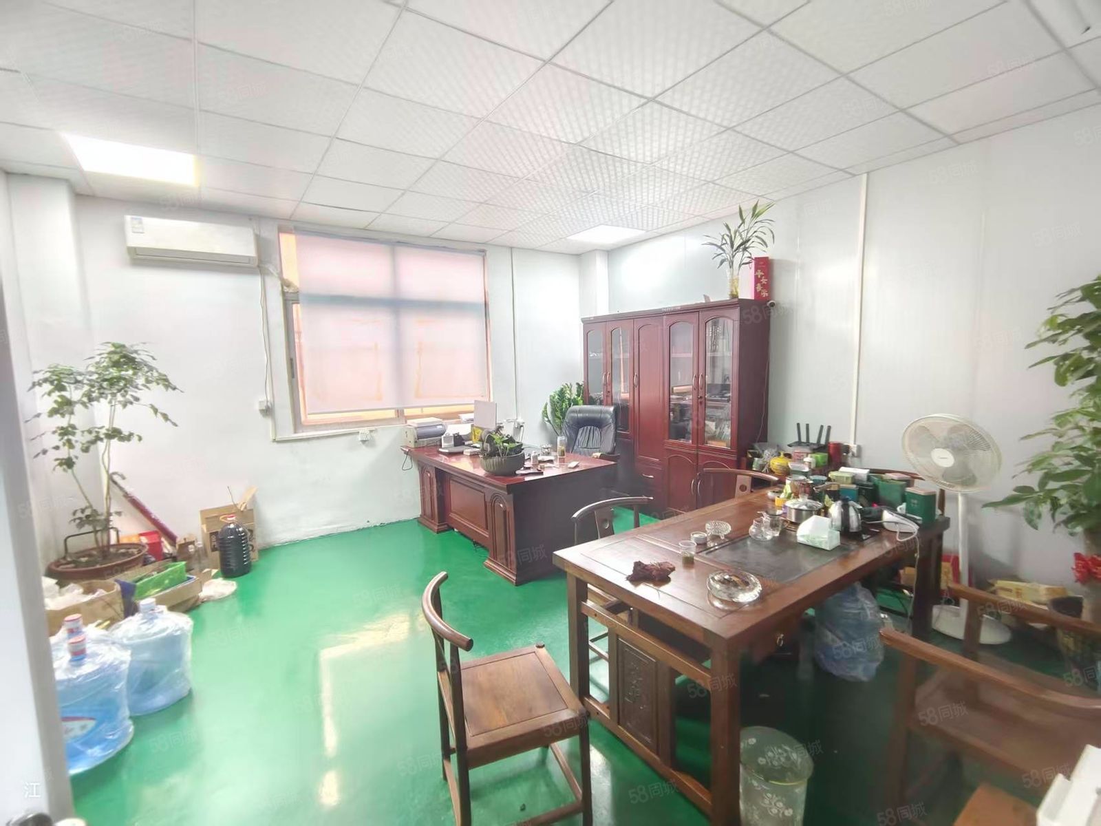 (出租) 乌沙原房东厂房2楼，实际500平方，精装修办公室，吊顶流水线