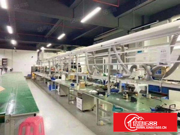 主干道边，石岩新出楼上860平方带豪华装修办公研发厂房出租