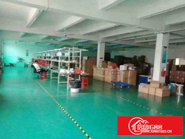 横岗西坑村楼上厂房700方出租，可办环评