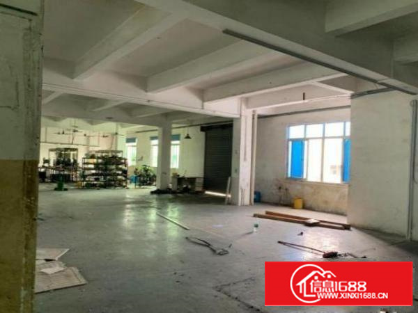 松岗江边1200平方带现成塑胶环评一楼厂房出租