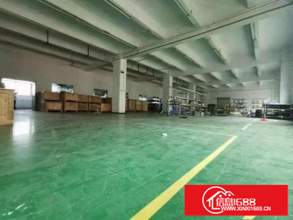 塘厦沙湖楼上厂房出租1280平绿色地坪漆近深圳观兰