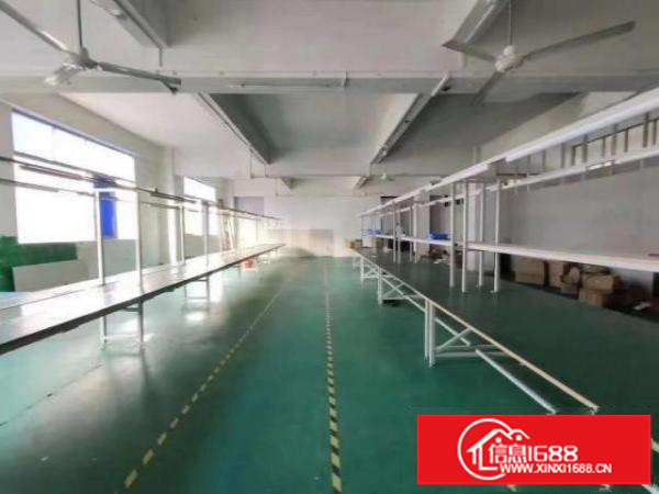 龙岗爱联嶂背楼上800㎡标准厂房带装修出租