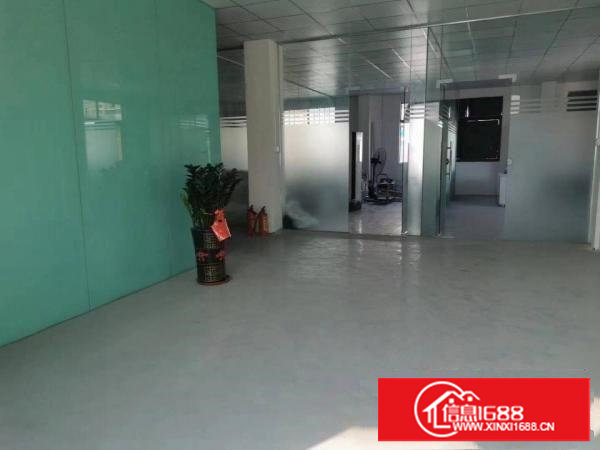 长安乌沙新出楼上现成装修厂房350平方有办公室车间地坪漆