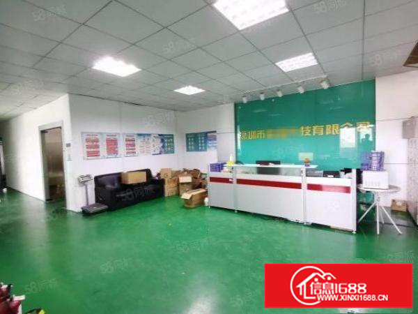 石岩塘头新出楼上1300平精装修厂房出租