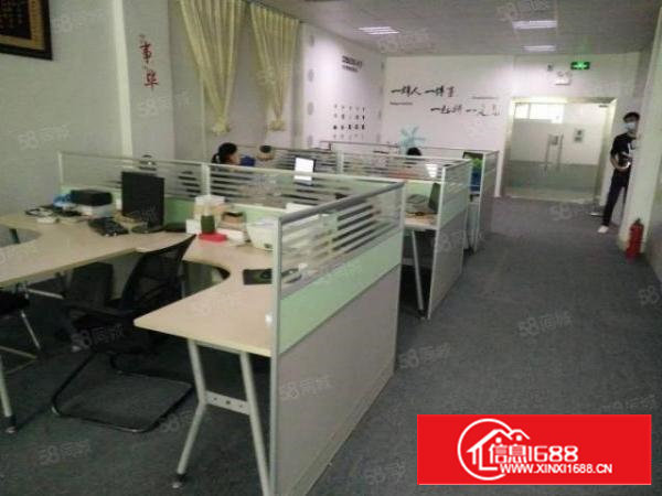 石岩北环路旁大型工业园新出楼上精装300平小面积厂房出租.