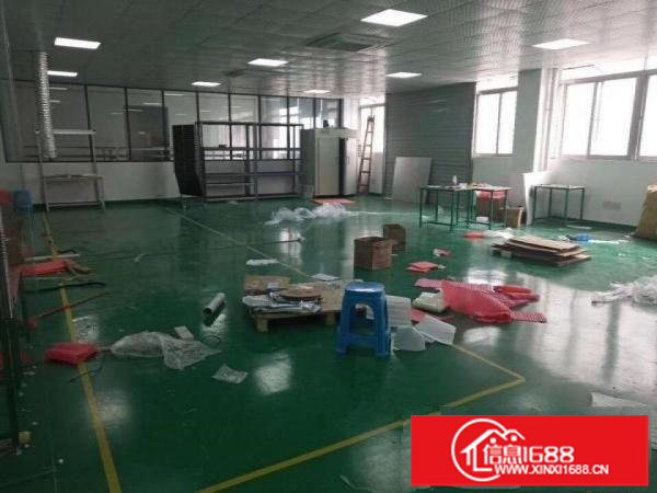 龙岗南联新出楼上带装修厂房800平方米出租