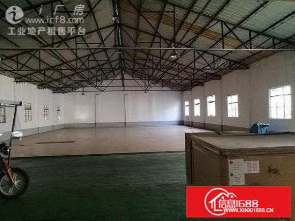 横沥镇河畔花园有260平方砖墙到顶铁皮房招租