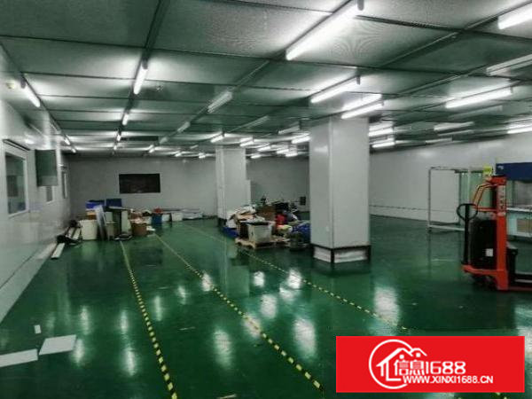 虎门北栅社区楼上2300平精装无尘车间带红本出租，过消防
