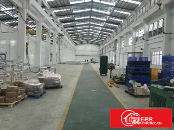 万江新村工业区单一层滴水8米高1800平方厂房带行车出租