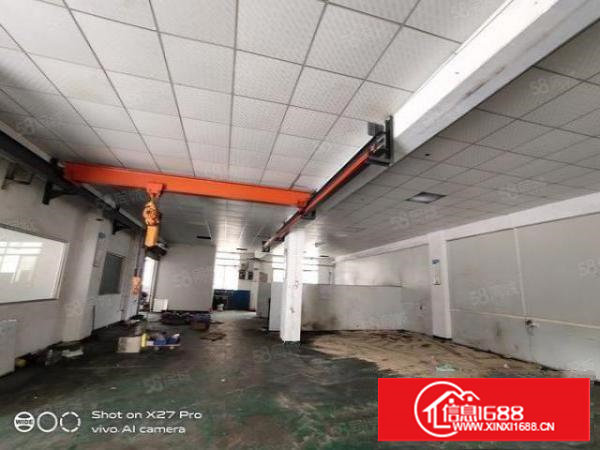 塘厦科苑城标准一楼600平方厂房招租！带现成行车，现成办公室