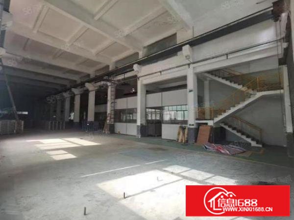 寮步凫西工业园单一层带牛角高6米3900平厂房出租现成行车