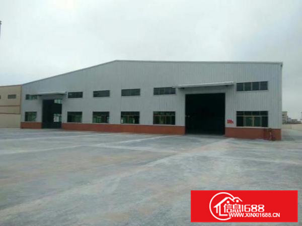 高埗独院4500平方钢构单一层厂房招租配电250千瓦、空地1