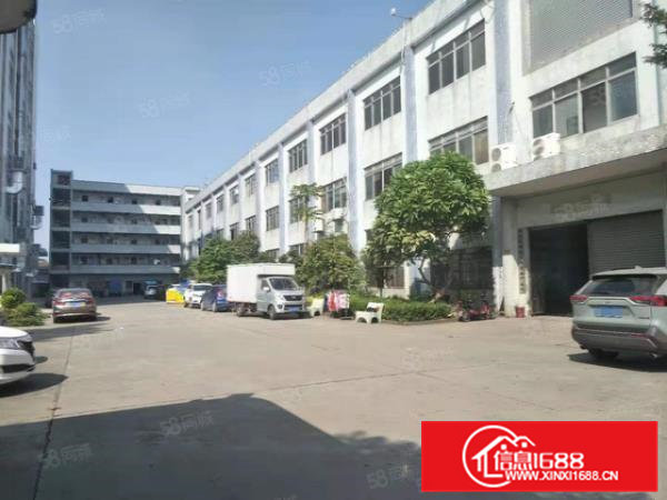 现成地坪漆，精装办公室！石排标准厂房出租1楼800平方