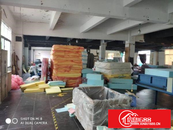 龙岗新生大型工业区1楼850平方楼上420平方带装修厂房出租