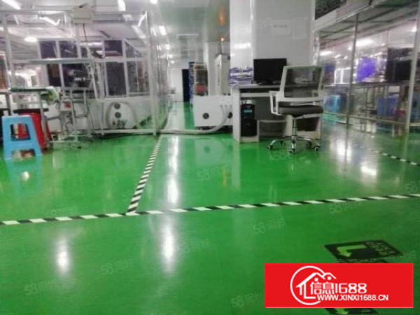 西乡，银田，工业区内楼上新出精装修带无尘车间1650平厂房。