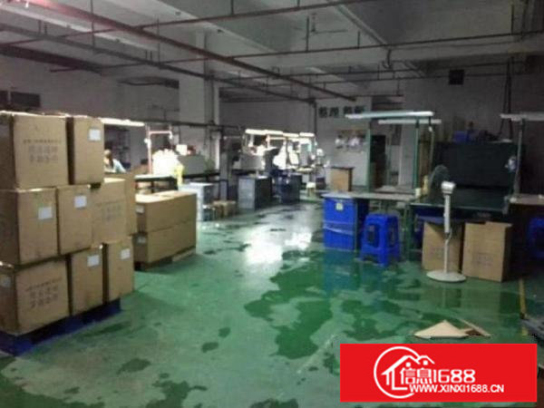 坂田旭明工业园附近4楼880平方厂房带装修出租