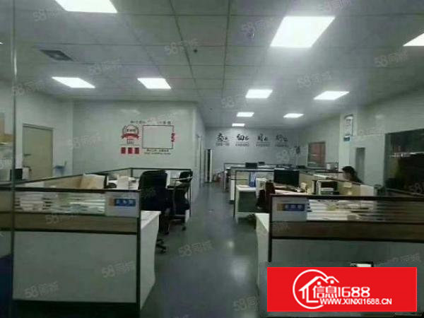 乌沙新出楼上1050平方,厂房形象好,带办公室装修