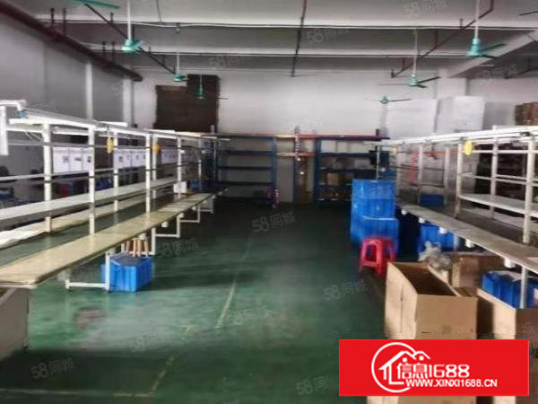 长安街口新出楼上1200平现成水电办公室装修厂房出租