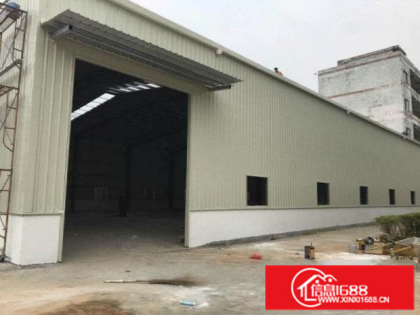 清溪三星8米高钢架厂房1500平方出租，主线到车间