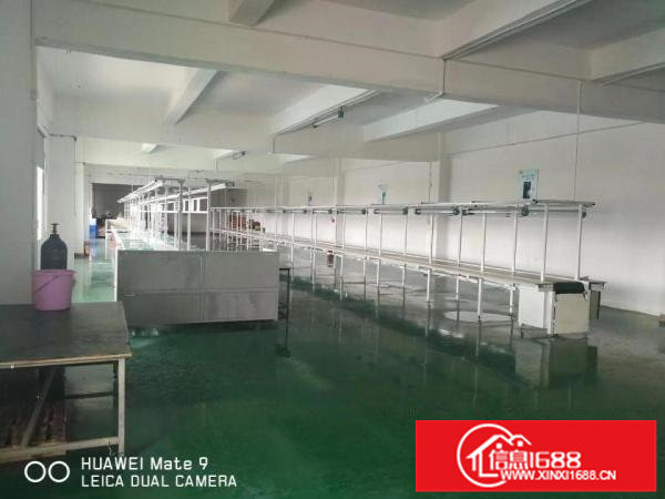 坑梓街道金沙社区标准楼上带装修地坪漆厂房出租