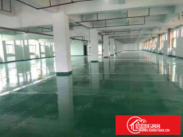 大岭山中心工业区楼上整层1360平方精装修