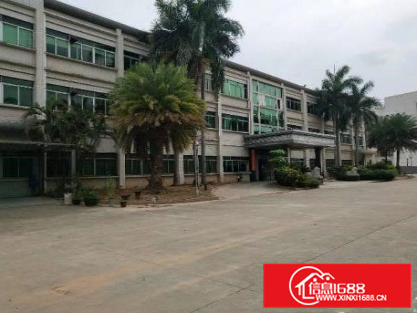 常平漱新工业区带装修独院标准三层厂房4000平米出租，形象好