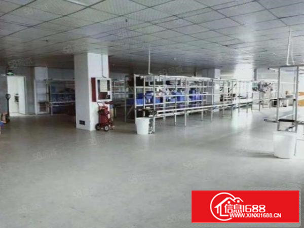 沙井后亭地铁口楼上1200平精装车间办公室有吊顶停车位充足