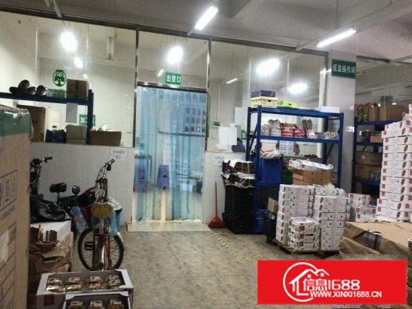 出租750平龙岗区平湖白泥坑农产品加工厂房（含办公室、冻库）