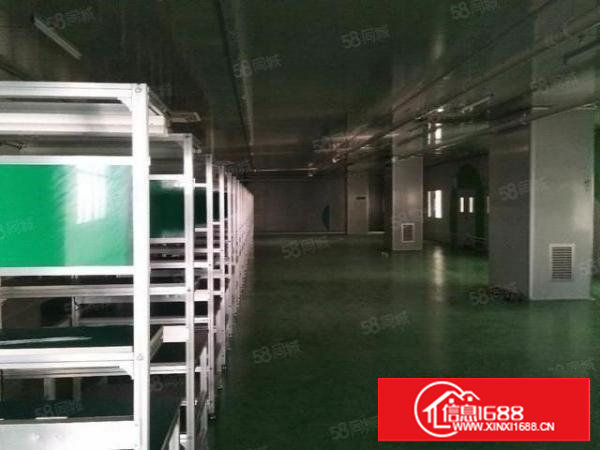 长安沙头轻轨站附近新出楼上600平方带办公室精装修厂房出租